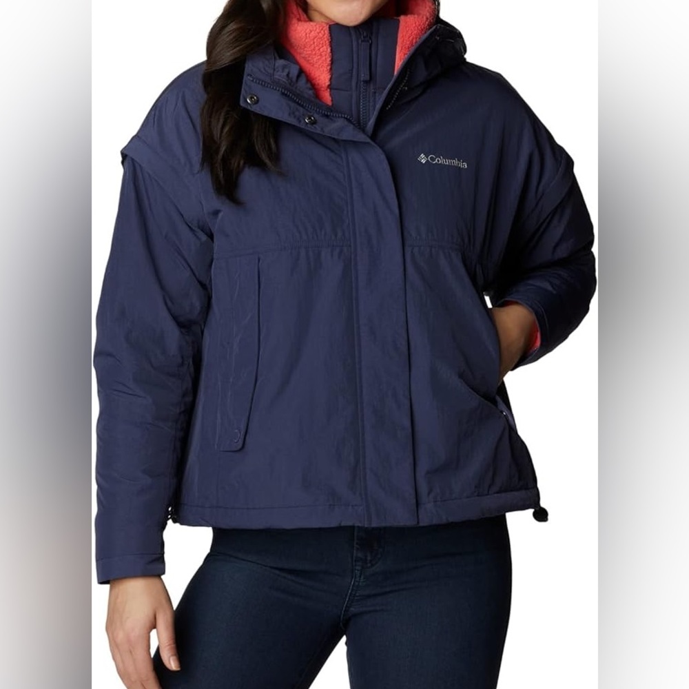 Columbia Laurelwoods Interchange Jacket in Nocturnal (blue/pink)